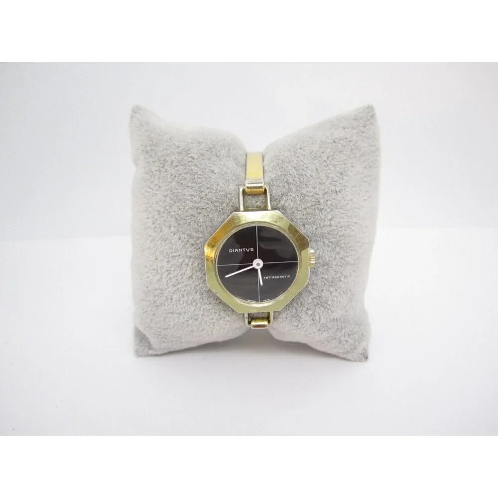 Vtg Women Diantus Hand Wind Mechanical Analog 27mm Round Watch (H450)
